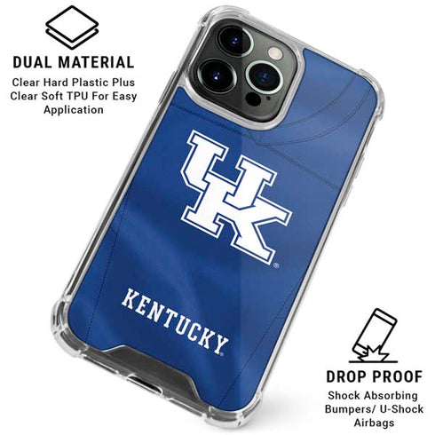 University of Kentucky Blue Jersey iPhone 15 Pro Clear Case